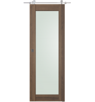 Avon 207 Vetro Pecan Nutwood Barn doors