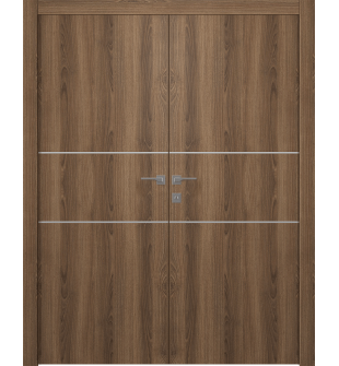 Optima 2H Pecan Nutwood Double doors