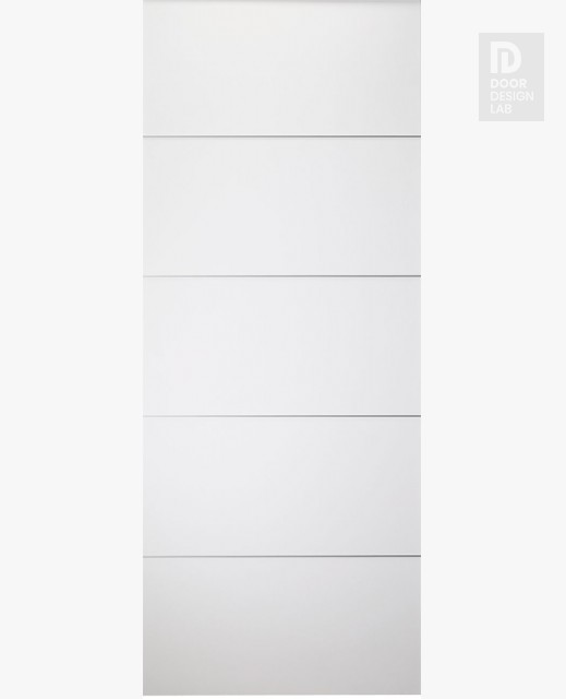 Modern Interior DOOR SLAB OPTIMA 4H SNOW WHITE 18" X 80" X 1 3/4" SOLID CORE