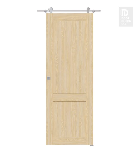 Shaker 2 Panel Loire Ash Modern Interior Barn Door by Belldinni