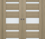 Avon 07-05 Vetro Shambor Modern Interior Double Pocket Doors by Belldinni