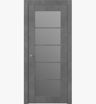 Avon 5 Lite Vetro Dark Urban Single Doors