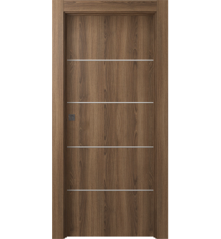 Optima 4H Pecan Nutwood Pocket doors