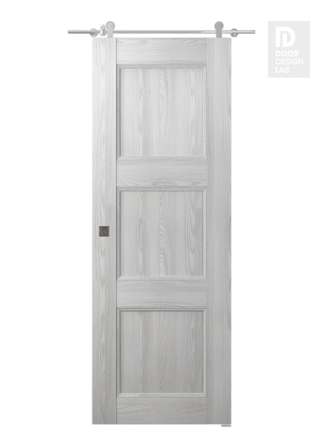 Oxford Uno 07 2Rn Ribeira Ash Modern Interior Barn Door by Belldinni