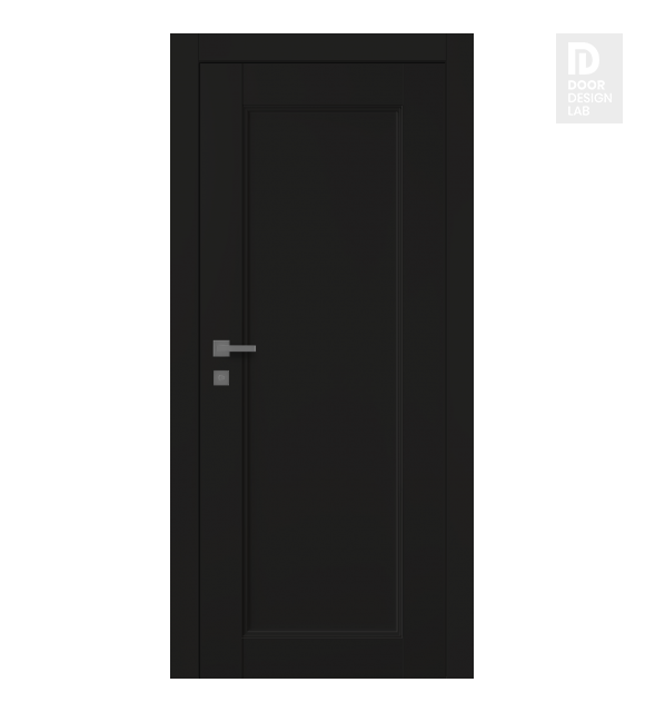 Oxford Uno 07 Black Matte Modern Interior Door by Belldinni