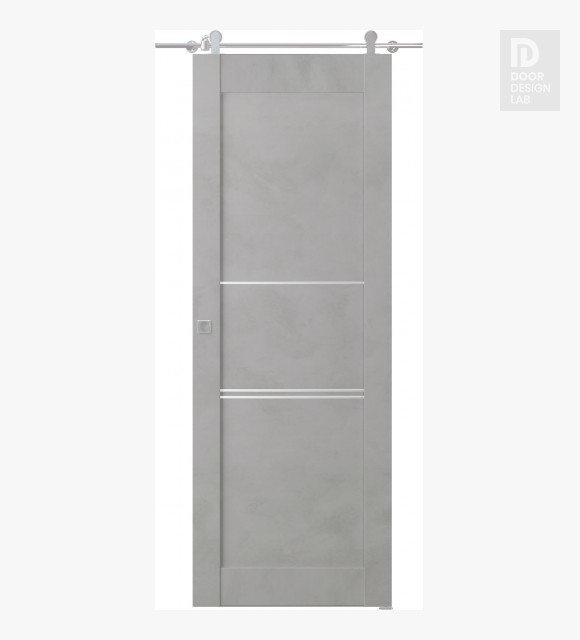 Avon 07 3H Light Urban Modern Interior Barn Door by Belldinni