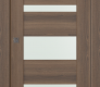 Avon 07-03 Vetro Pecan Nutwood Modern Interior Pocket Door by Belldinni