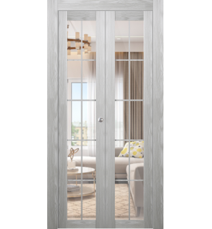 Avon 5 Lite Clear Vetro Ribeira Ash Bi-folding doors