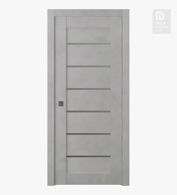 Avon 07-02 Vetro Light Urban Modern Interior Pocket Door by Belldinni