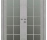 Avon 10 Lite Vetro Light Urban Modern Interior Double Swing Doors by Belldinni