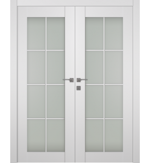 Smart Pro 8 Lite Vetro Polar White Double doors