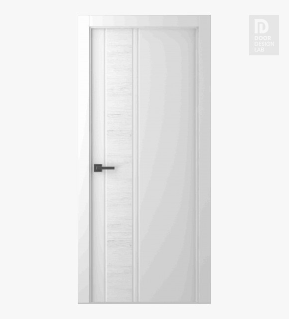 Twinwood 1 Polar White Modern Interior Frameless Door by Belldinni