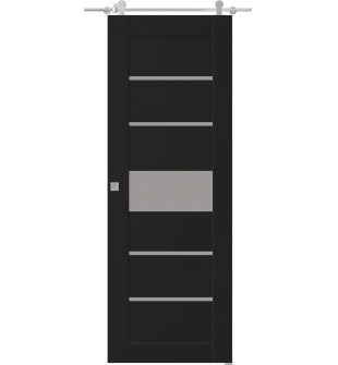 Avon 07-06 Vetro Black Matte Barn doors