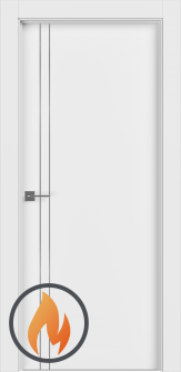 20 Min Fire Rated 2V Snow White