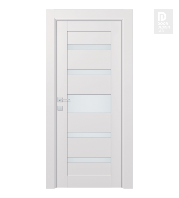 Avon 07-05 Vetro Snow White Modern Interior Door by Belldinni