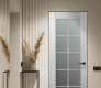Avon 10 Lite Vetro Ribeira Ash Modern Interior Frameless Door by Belldinni