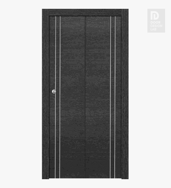 Avanti 2V Black Apricot Modern Interior Bifold Doors by Belldinni