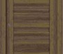 Louver Pecan Nutwood Modern Interior Pocket Door by Belldinni