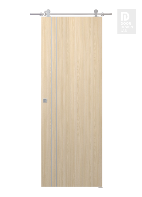 Optima 2V Loire Ash Modern Interior Barn Door by Belldinni