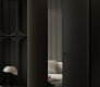 Optima Black Matte Modern Interior Frameless Door by Belldinni