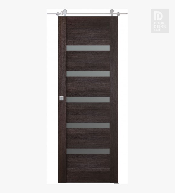 Avon 07-04 Vetro Veralinga Oak Modern Interior Barn Door by Belldinni