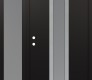 Modern Steel Front Door DIAMOND A1 52" X 80" BLACK/WHITE FROSTED GLASS PANEL STAINLESS STEEL RHI WITH SIDELITE FROSTED GLASS