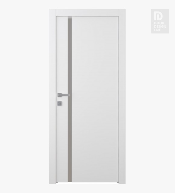 Smart Pro 208 Vetro Polar White Modern Interior Door by Belldinni