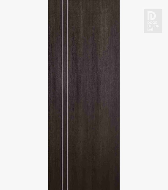 Modern Interior DOOR SLAB OPTIMA 2V VERALINGA OAK 36" X 84" X 1 3/4" SOLID CORE