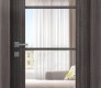 Palladio 4 Lite Clear Vetro Gray Oak Modern Interior Door by Belldinni