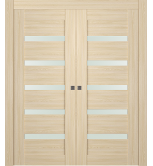 Avon 07-04 Vetro Loire Ash Double pocket doors