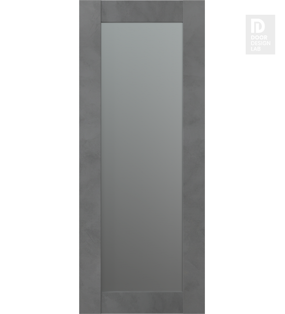 Modern Interior DOOR SLAB AVON 207 VETRO DARK URBAN 30" X 84" X 1 3/4"