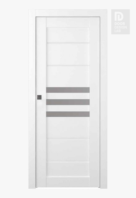 Dome Vetro Bianco Noble Modern Interior Pocket Door by Belldinni