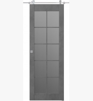 Avon 10 Lite Vetro Dark Urban Barn doors