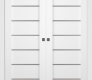 Alba Bianco Noble Modern Interior Double Pocket Doors by Belldinni