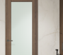 Avon 207 Vetro Pecan Nutwood Modern Interior Frameless Door by Belldinni