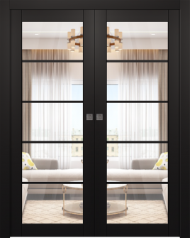 Avon 5 Lite Clear Vetro Black Matte Double