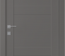 Avon 07 2Rn Gray Matte Modern Interior Door by Belldinni