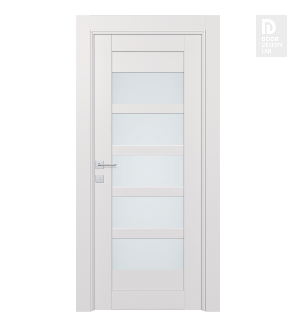 Avon 07-07 Vetro Snow White Modern Interior Door by Belldinni