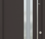 MODERN FRONT STEEL DOOR ZEPHYR BROWN/WHITE 37 7/16" X 95 11/16" LHI + TRANSOM