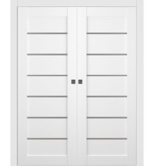 Alba Bianco Noble Double pocket doors