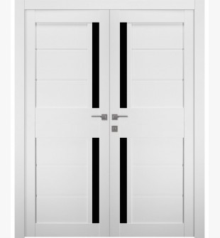 Esta Bl Vetro Bianco Noble Double doors