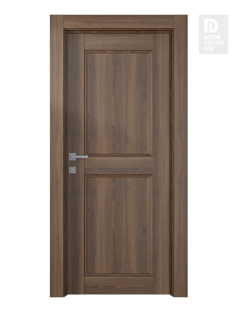 Oxford Uno 07 Rn Pecan Nutwood Modern Interior Door by Belldinni