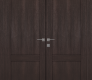 Shaker 2 Panel Veralinga Oak Modern Interior Double Swing Doors by Belldinni