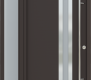 MODERN FRONT STEEL DOOR ZEPHYR BROWN/WHITE 49 1/4" X 81 11/16" LHI + SIDELITE LEFT