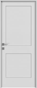 Shaker 2 Panel Primed