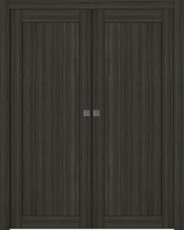 Shaker 1 Panel Gray Oak Double