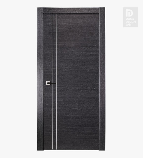 Avanti 2V Black Apricot Modern Interior Door by Belldinni