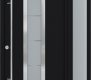 MODERN FRONT STEEL DOOR ARGOS BLACK/WHITE 49 1/4" X 81 11/16" RHI + SIDELITE RIGHT
