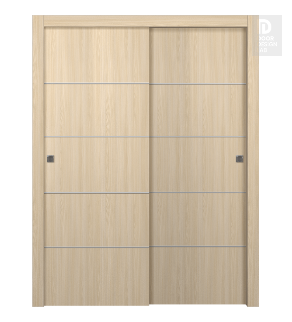Optima 4H Loire Ash Modern Interior Bypass Doors by Belldinni