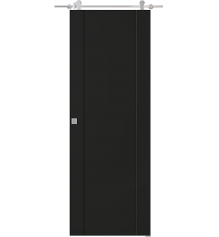 Avon 01 Black Matte Barn doors